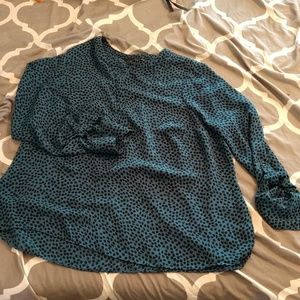 Blue, Apt. 9 animal print blouse